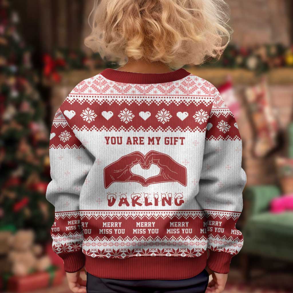 Romantic Christmas Kid Ugly Christmas Sweater My Only Wish For Xmas Is You LT05 - Wonder Print Shop
