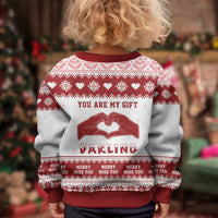 Romantic Christmas Kid Ugly Christmas Sweater My Only Wish For Xmas Is You LT05 - Wonder Print Shop