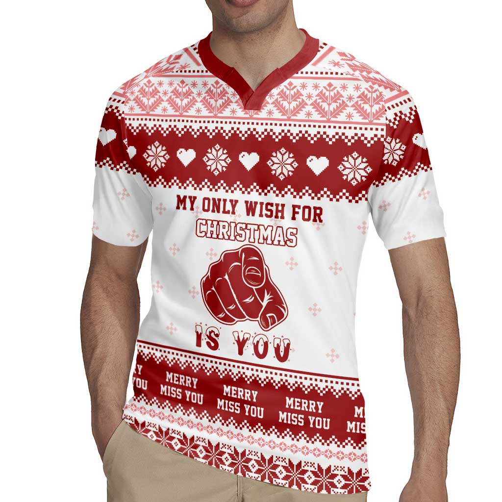 Romantic Christmas Rugby Jersey My Only Wish For Xmas Is You LT05 - Wonder Print Shop