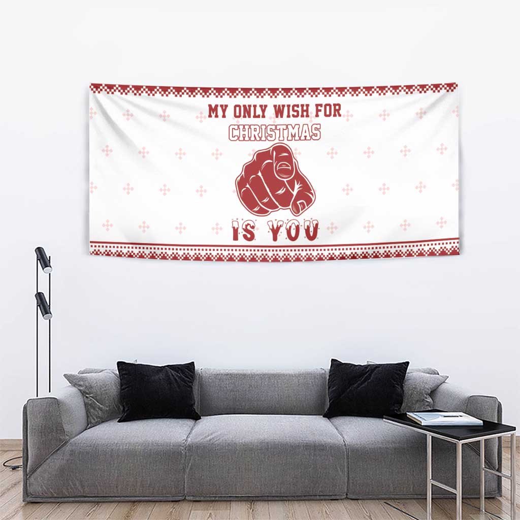 Romantic Christmas Tapestry My Only Wish For Xmas Is You LT05 - Wonder Print Shop