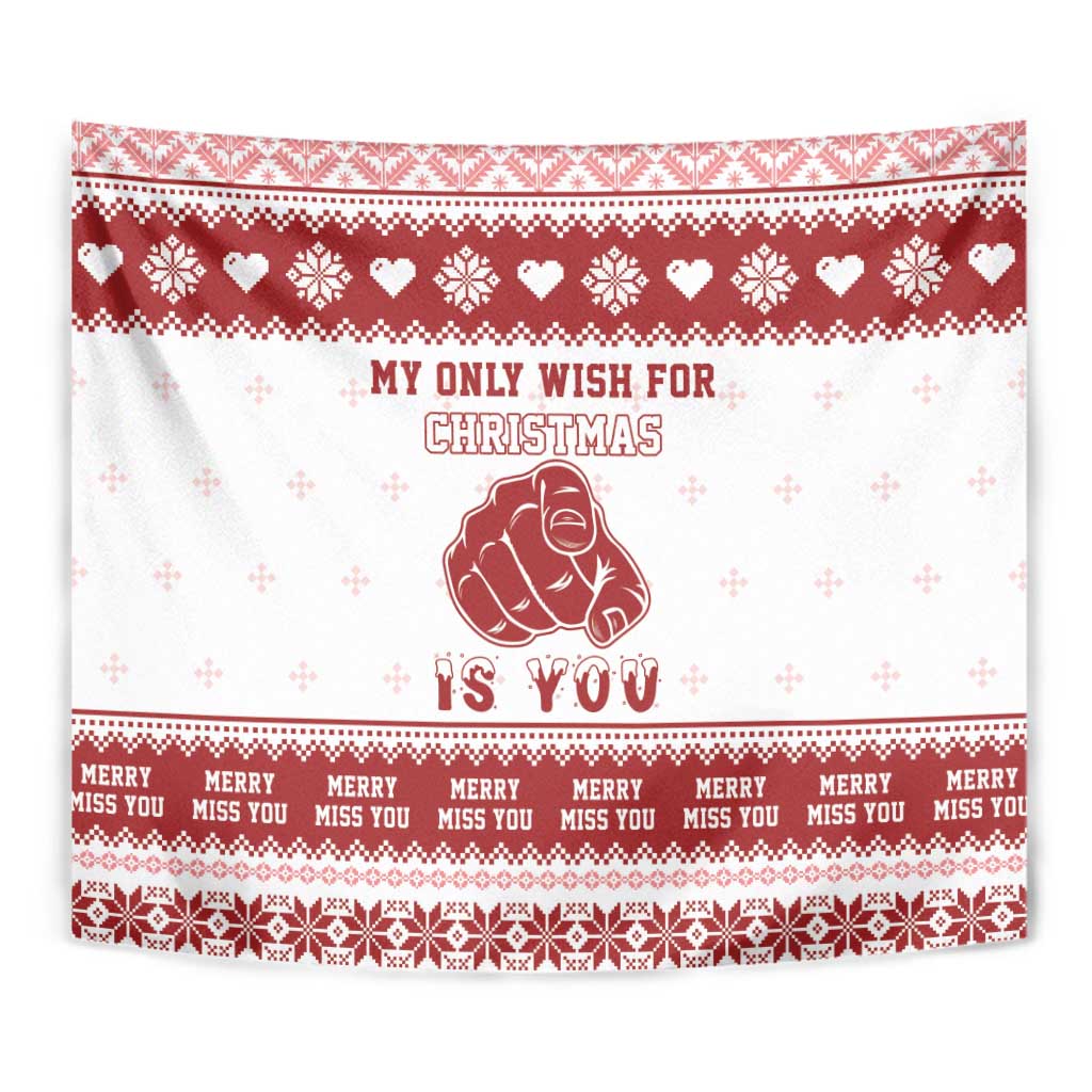 Romantic Christmas Tapestry My Only Wish For Xmas Is You LT05 - Wonder Print Shop