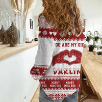 Romantic Christmas Women Casual Shirt My Only Wish For Xmas Is You LT05 - Wonder Print Shop