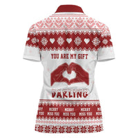 Romantic Christmas Women Polo Shirt My Only Wish For Xmas Is You LT05 - Wonder Print Shop