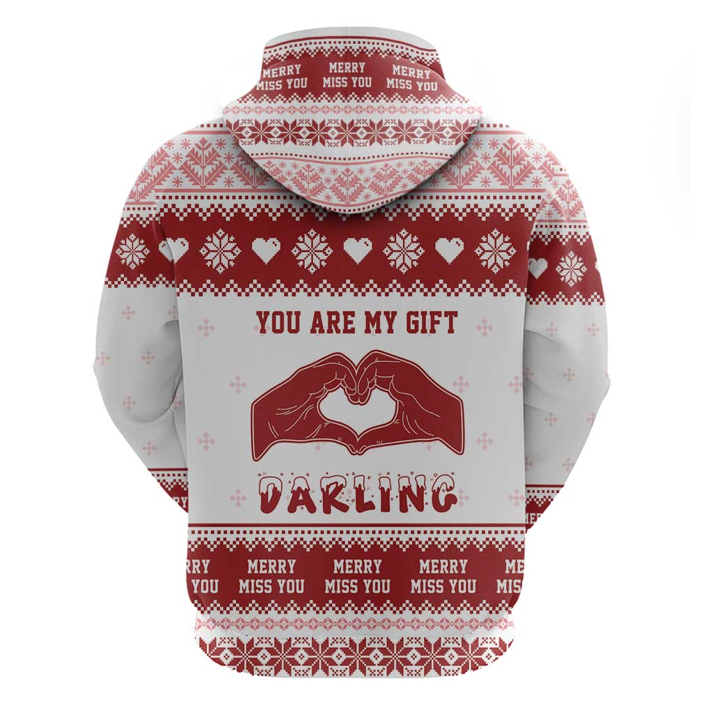 Romantic Christmas Zip Hoodie My Only Wish For Xmas Is You LT05 - Wonder Print Shop
