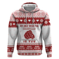 Romantic Christmas Zip Hoodie My Only Wish For Xmas Is You LT05 - Wonder Print Shop