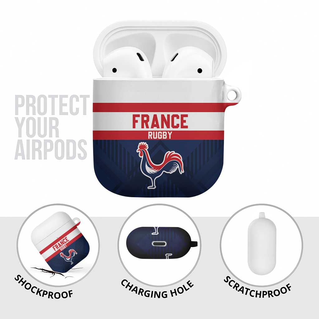 France Rugby AirPods Case Go Les Bleus Simple Style - Wonder Print Shop