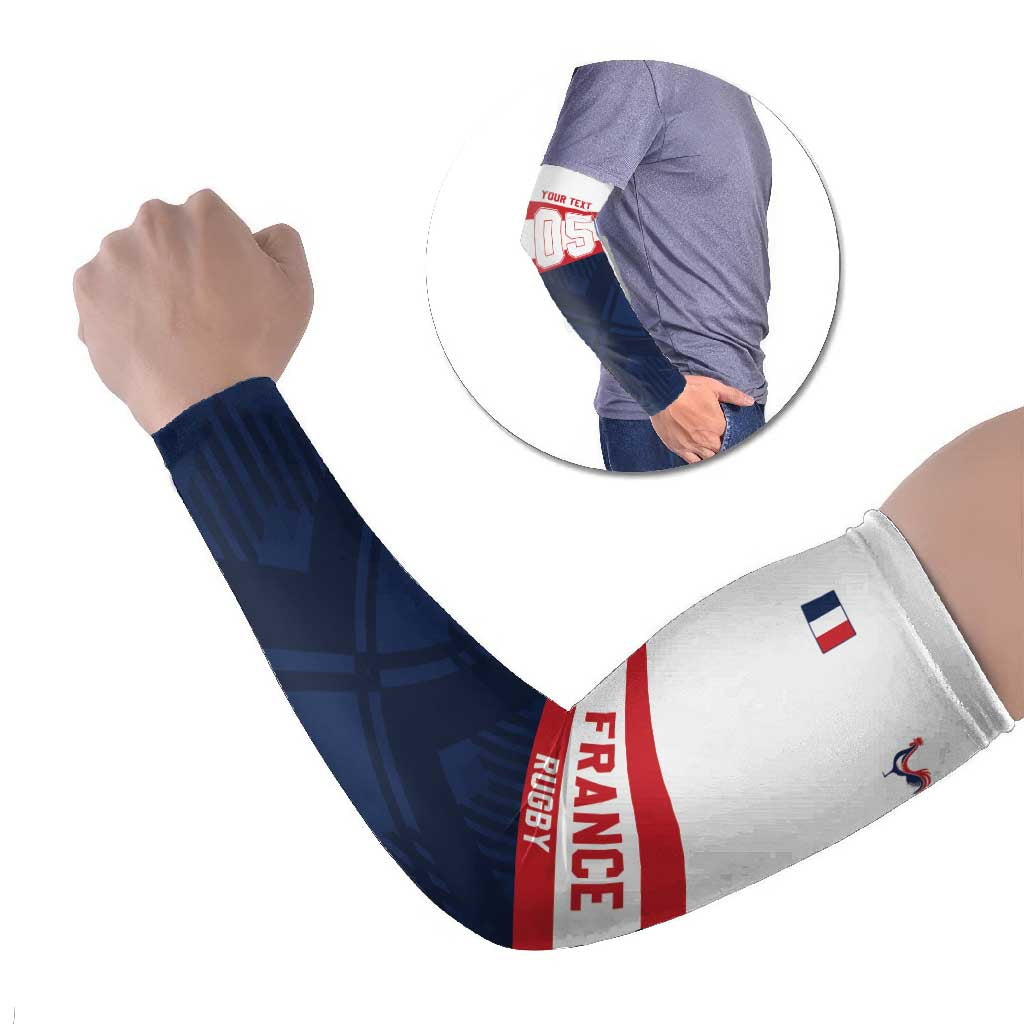 France Rugby Custom Arm Sleeves Go Les Bleus Simple Style - Wonder Print Shop