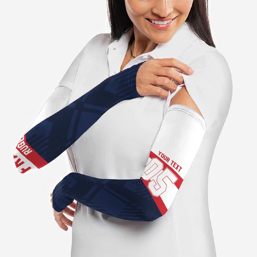France Rugby Custom Arm Sleeves Go Les Bleus Simple Style - Wonder Print Shop