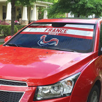 France Rugby Auto Sun Shade Go Les Bleus Simple Style - Wonder Print Shop