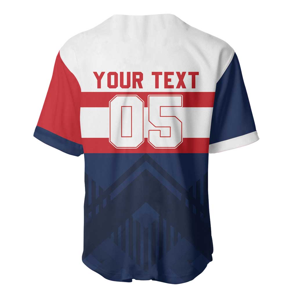 France Rugby Custom Baseball Jersey Go Les Bleus Simple Style - Wonder Print Shop