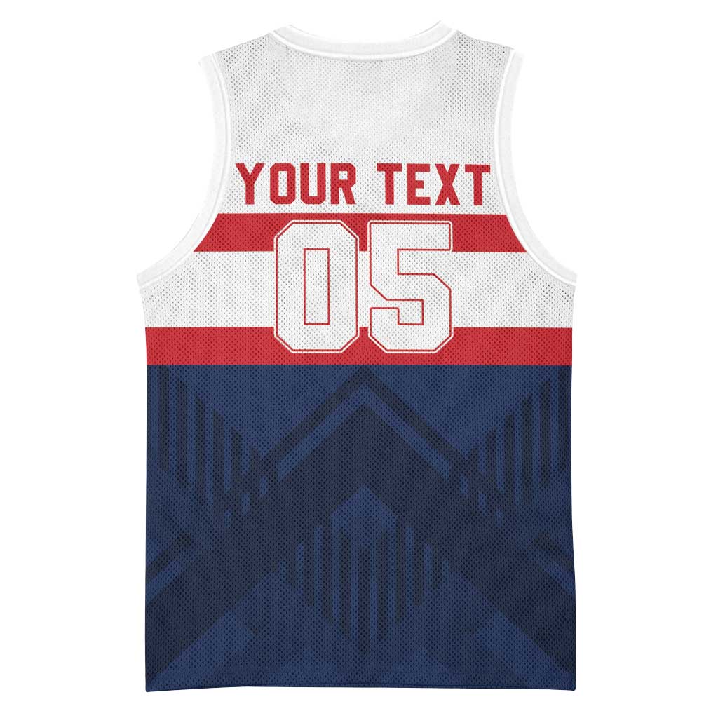 France Rugby Custom Basketball Jersey Go Les Bleus Simple Style - Wonder Print Shop