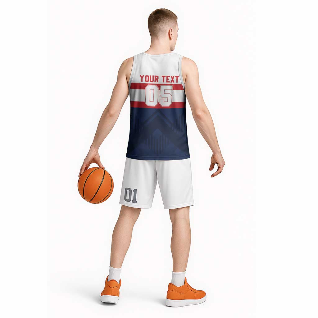 France Rugby Custom Basketball Jersey Go Les Bleus Simple Style - Wonder Print Shop