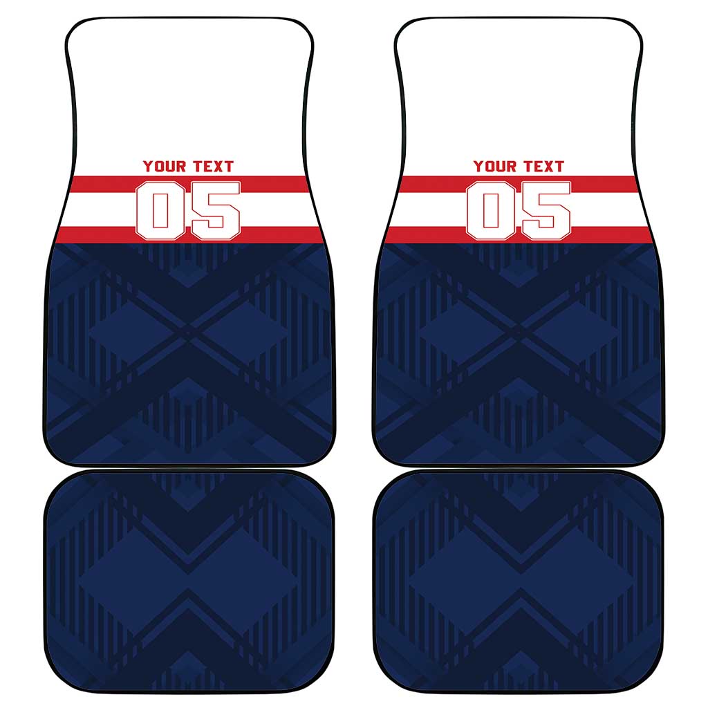 France Rugby Custom Car Mats Go Les Bleus Simple Style - Wonder Print Shop