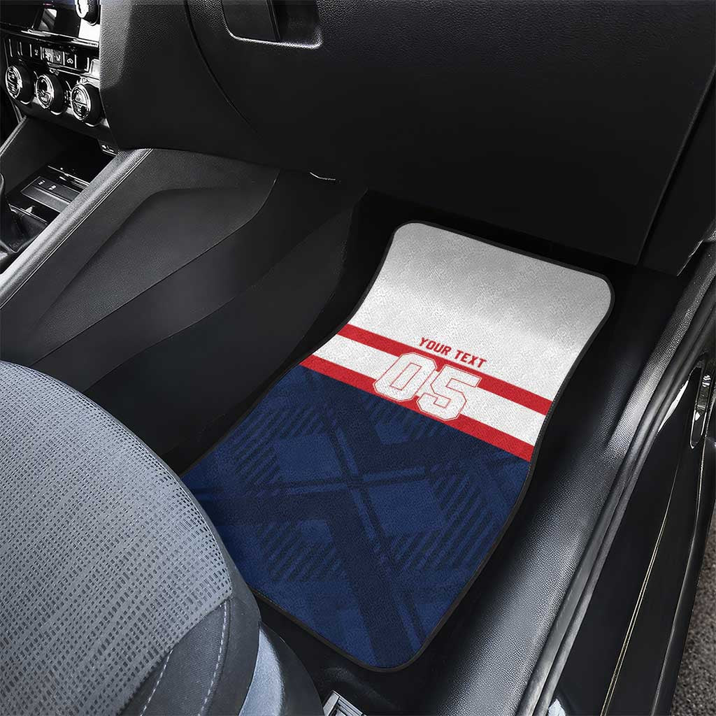 France Rugby Custom Car Mats Go Les Bleus Simple Style - Wonder Print Shop