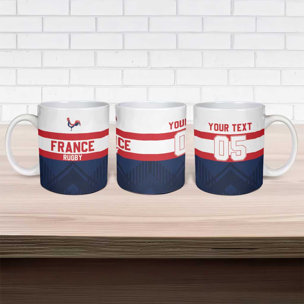 France Rugby Custom Ceramic Mug Go Les Bleus Simple Style - Wonder Print Shop