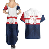 France Rugby Custom Couples Matching Summer Maxi Dress and Hawaiian Shirt Go Les Bleus Simple Style - Wonder Print Shop