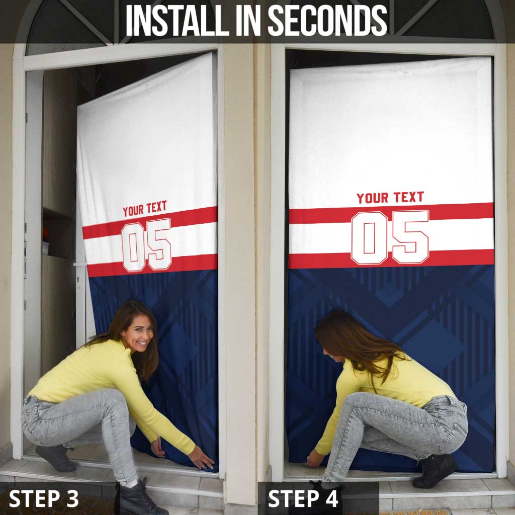 France Rugby Custom Door Cover Go Les Bleus Simple Style - Wonder Print Shop