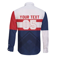 France Rugby Custom Family Matching Long Sleeve Bodycon Dress and Hawaiian Shirt Go Les Bleus Simple Style - Wonder Print Shop