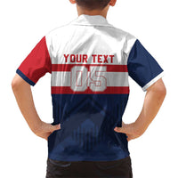 France Rugby Custom Family Matching Short Sleeve Bodycon Dress and Hawaiian Shirt Go Les Bleus Simple Style - Wonder Print Shop