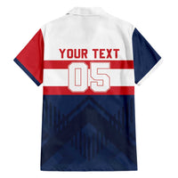 France Rugby Custom Family Matching Short Sleeve Bodycon Dress and Hawaiian Shirt Go Les Bleus Simple Style - Wonder Print Shop