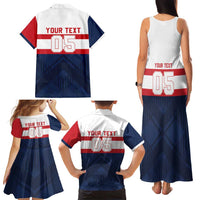 France Rugby Custom Family Matching Tank Maxi Dress and Hawaiian Shirt Go Les Bleus Simple Style - Wonder Print Shop