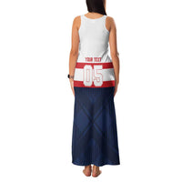 France Rugby Custom Family Matching Tank Maxi Dress and Hawaiian Shirt Go Les Bleus Simple Style - Wonder Print Shop