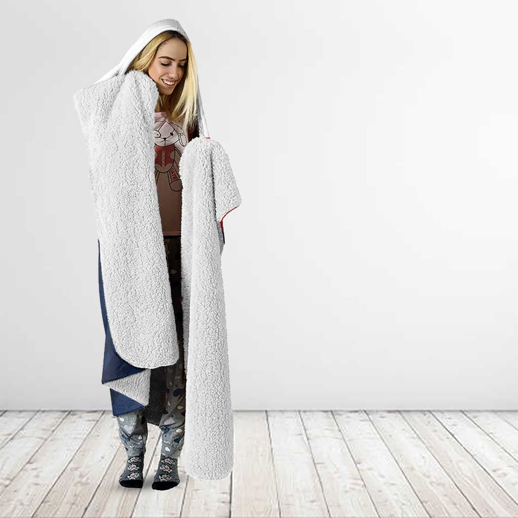 France Rugby Hooded Blanket Go Les Bleus Simple Style - Wonder Print Shop