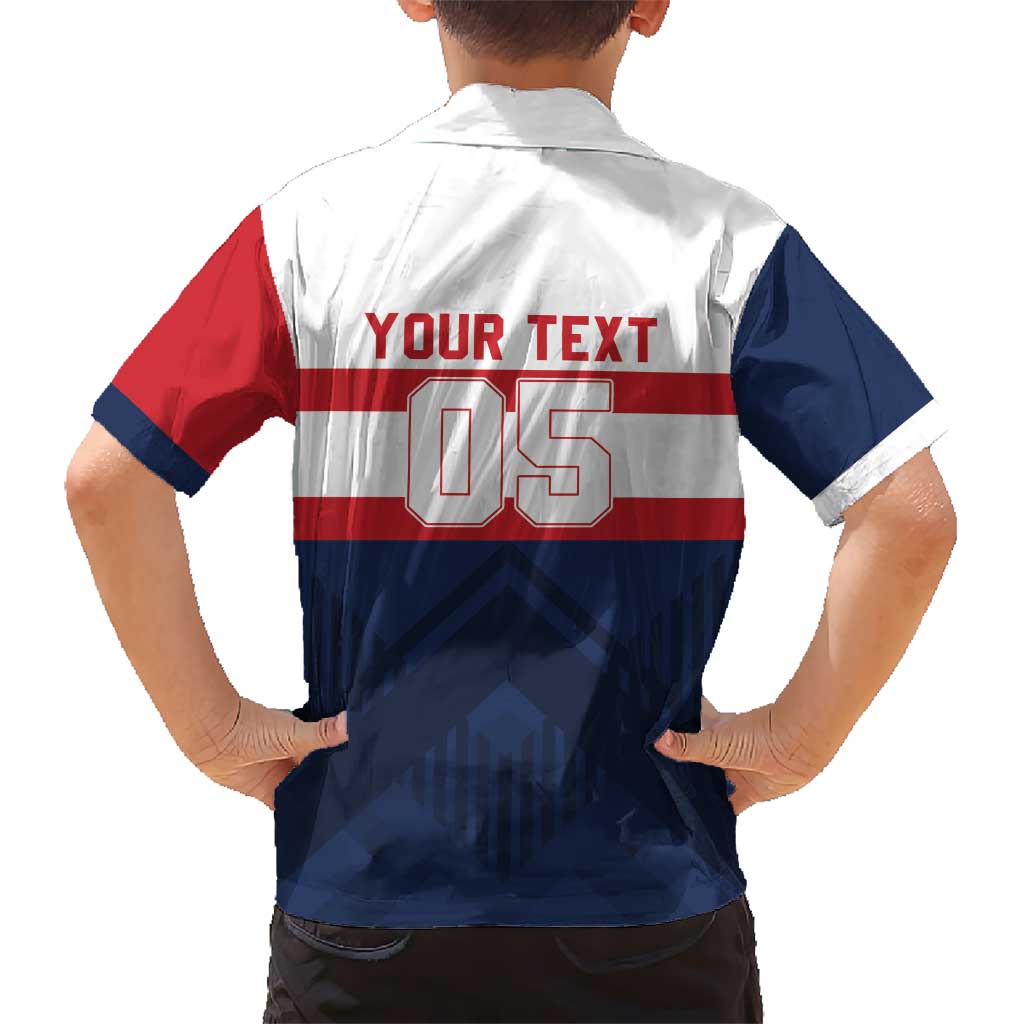 France Rugby Custom Kid Hawaiian Shirt Go Les Bleus Simple Style - Wonder Print Shop