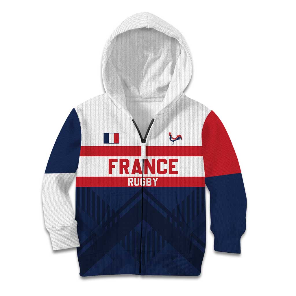 France Rugby Custom Kid Hoodie Go Les Bleus Simple Style - Wonder Print Shop