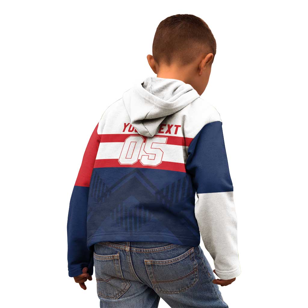 France Rugby Custom Kid Hoodie Go Les Bleus Simple Style - Wonder Print Shop