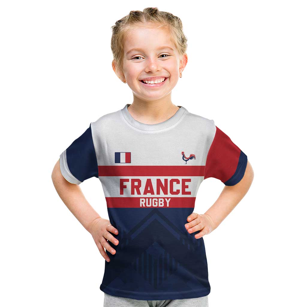 France Rugby Custom Kid T Shirt Go Les Bleus Simple Style - Wonder Print Shop
