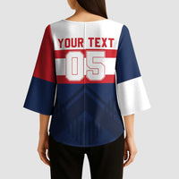 France Rugby Custom Kimono Sleeve Blouse Go Les Bleus Simple Style - Wonder Print Shop