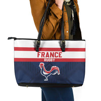 France Rugby Leather Tote Bag Go Les Bleus Simple Style - Wonder Print Shop