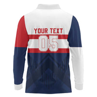 France Rugby Custom Long Sleeve Polo Shirt Go Les Bleus Simple Style - Wonder Print Shop