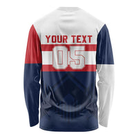 France Rugby Custom Long Sleeve Shirt Go Les Bleus Simple Style - Wonder Print Shop