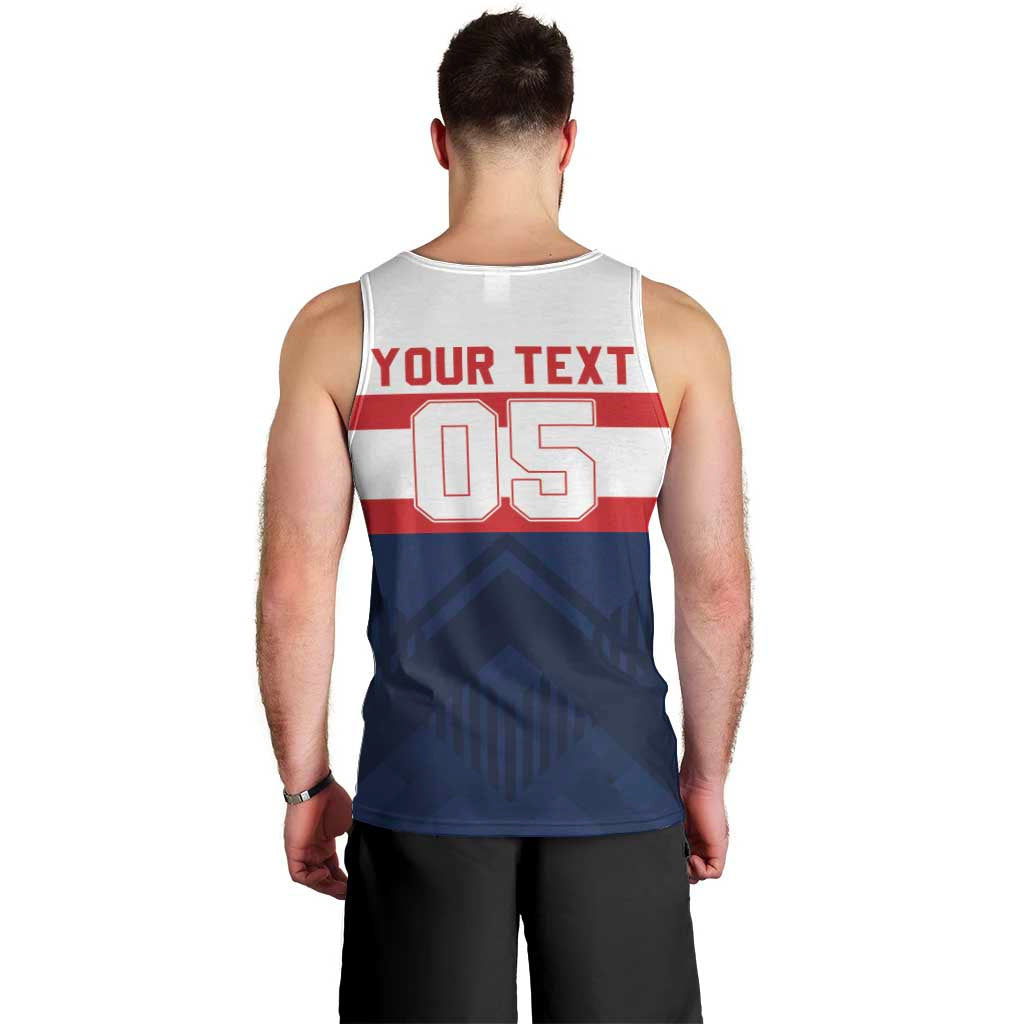 France Rugby Custom Men Tank Top Go Les Bleus Simple Style - Wonder Print Shop