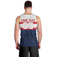 France Rugby Custom Men Tank Top Go Les Bleus Simple Style - Wonder Print Shop