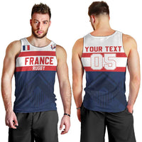 France Rugby Custom Men Tank Top Go Les Bleus Simple Style - Wonder Print Shop