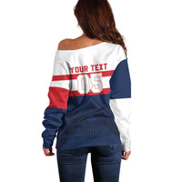 France Rugby Custom Off Shoulder Sweater Go Les Bleus Simple Style - Wonder Print Shop