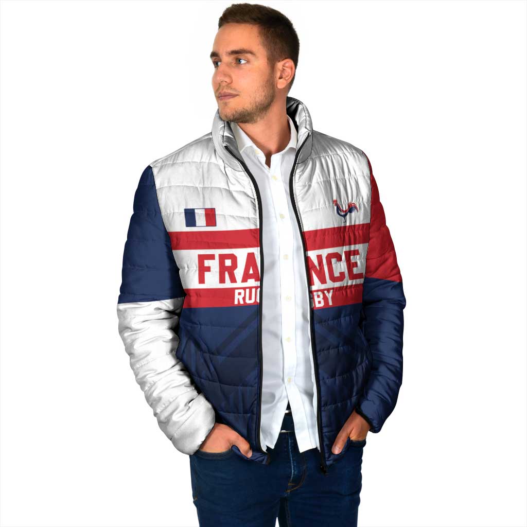 France Rugby Custom Padded Jacket Go Les Bleus Simple Style - Wonder Print Shop
