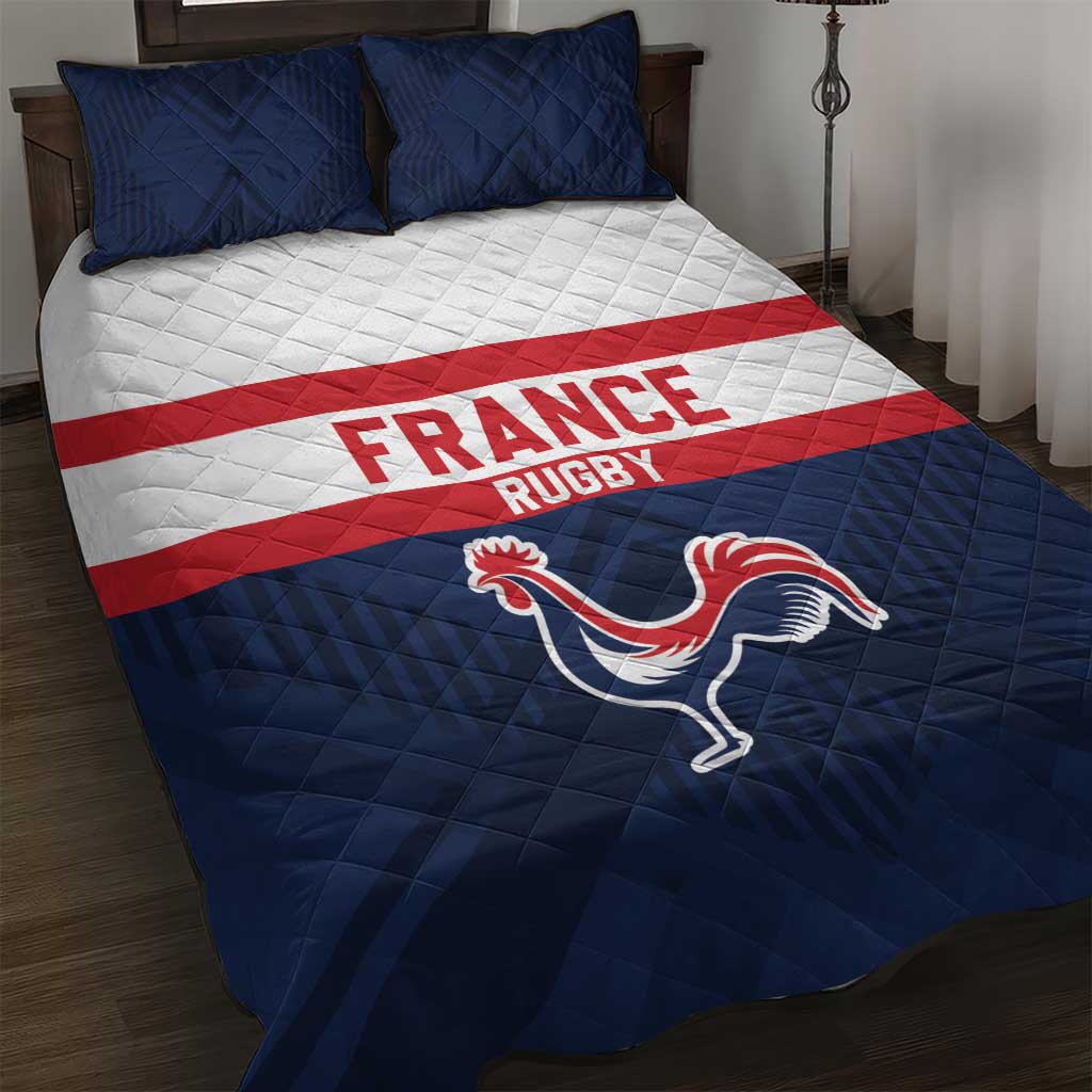 France Rugby Quilt Bed Set Go Les Bleus Simple Style - Wonder Print Shop