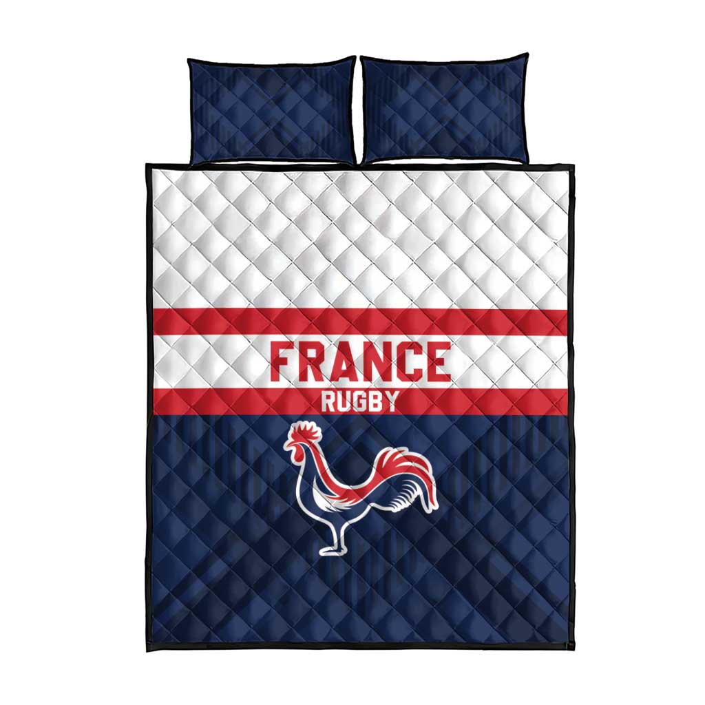France Rugby Quilt Bed Set Go Les Bleus Simple Style - Wonder Print Shop