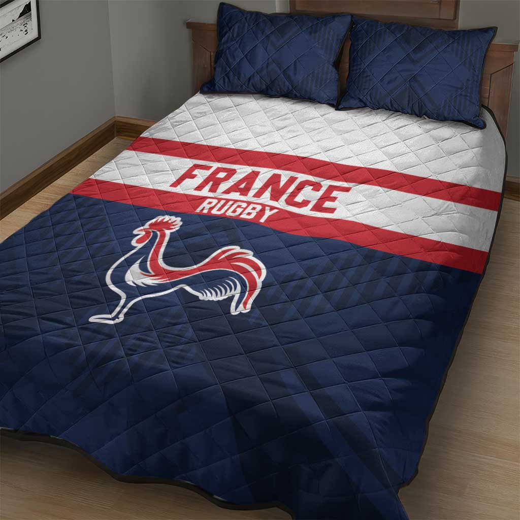 France Rugby Quilt Bed Set Go Les Bleus Simple Style - Wonder Print Shop
