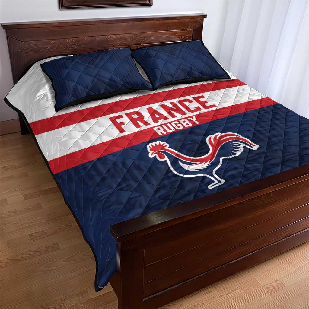 France Rugby Quilt Bed Set Go Les Bleus Simple Style - Wonder Print Shop