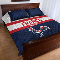 France Rugby Quilt Bed Set Go Les Bleus Simple Style - Wonder Print Shop