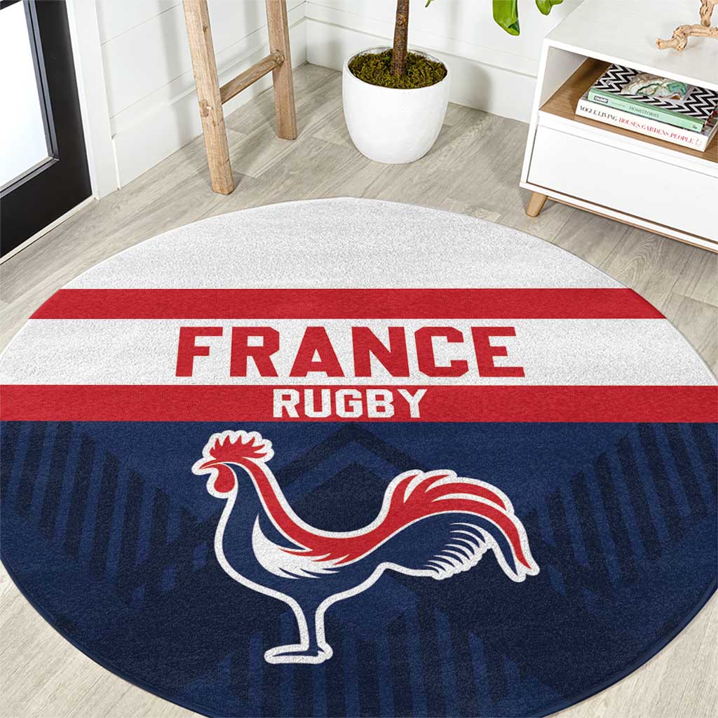 France Rugby Round Carpet Go Les Bleus Simple Style - Wonder Print Shop