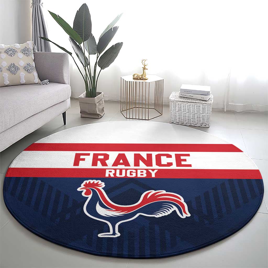 France Rugby Round Carpet Go Les Bleus Simple Style - Wonder Print Shop
