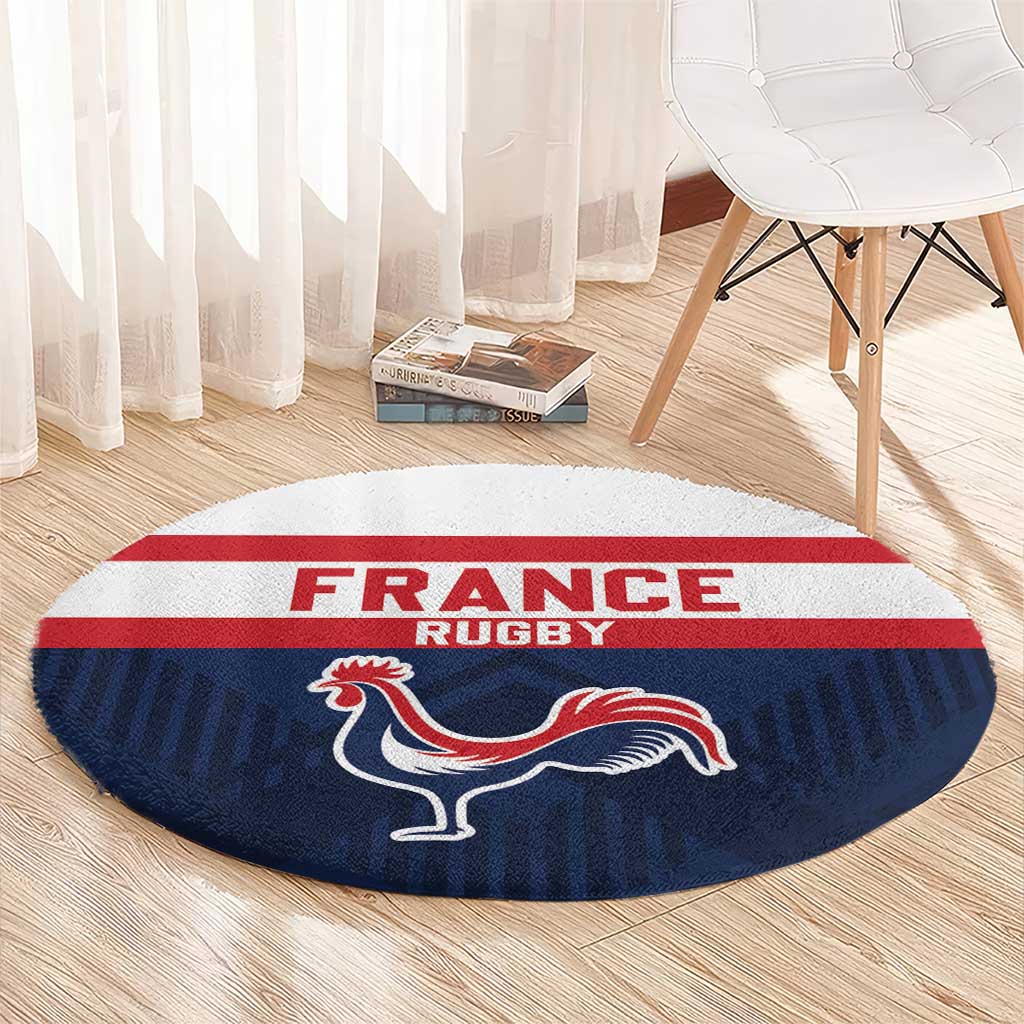 France Rugby Round Carpet Go Les Bleus Simple Style - Wonder Print Shop