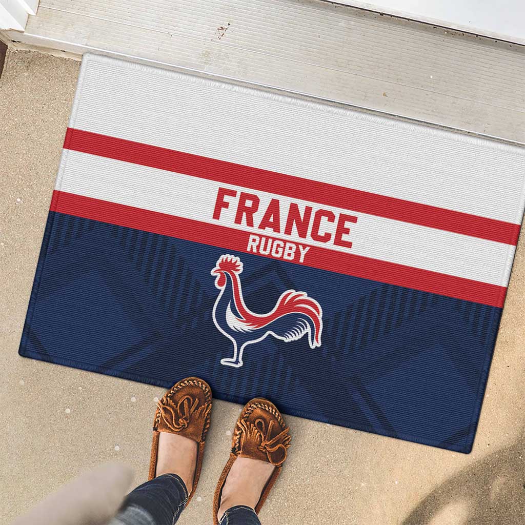 France Rugby Rubber Doormat Go Les Bleus Simple Style - Wonder Print Shop