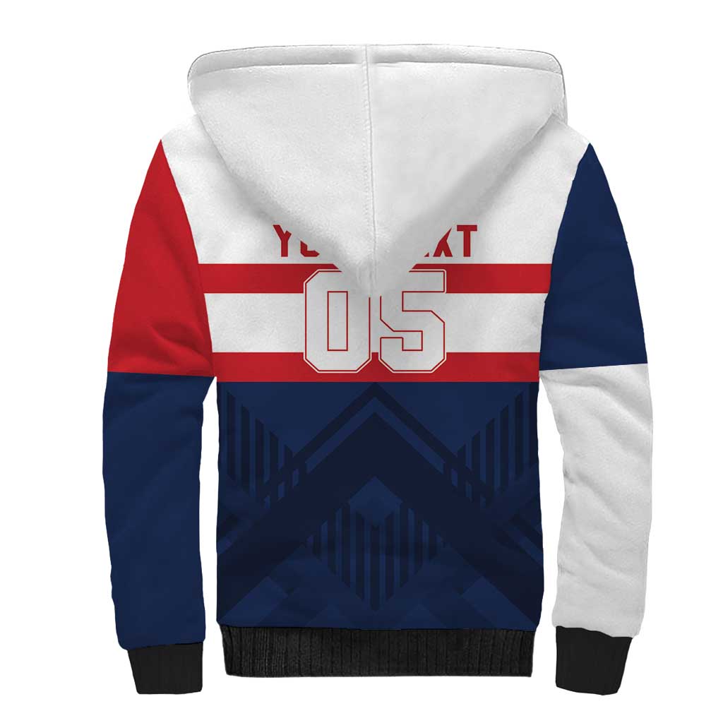 France Rugby Custom Sherpa Hoodie Go Les Bleus Simple Style - Wonder Print Shop
